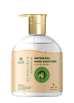 Gel rửa tay khô kháng khuẩn Hasi Kokeshi Hương Trái Cây (có vòi bấm)